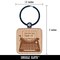 You're My Type Valentine's Day Vintage Typewriter Engraved Wood Square Keychain Tag Charm